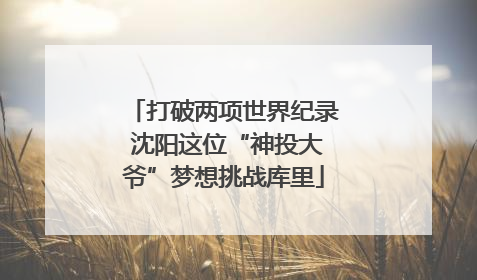 打破两项世界纪录 沈阳这位“神投大爷”梦想挑战库里